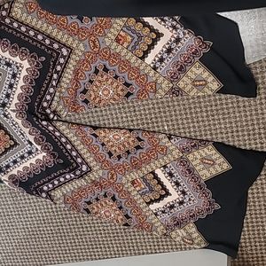 Coco Bianco wide leg printed pants